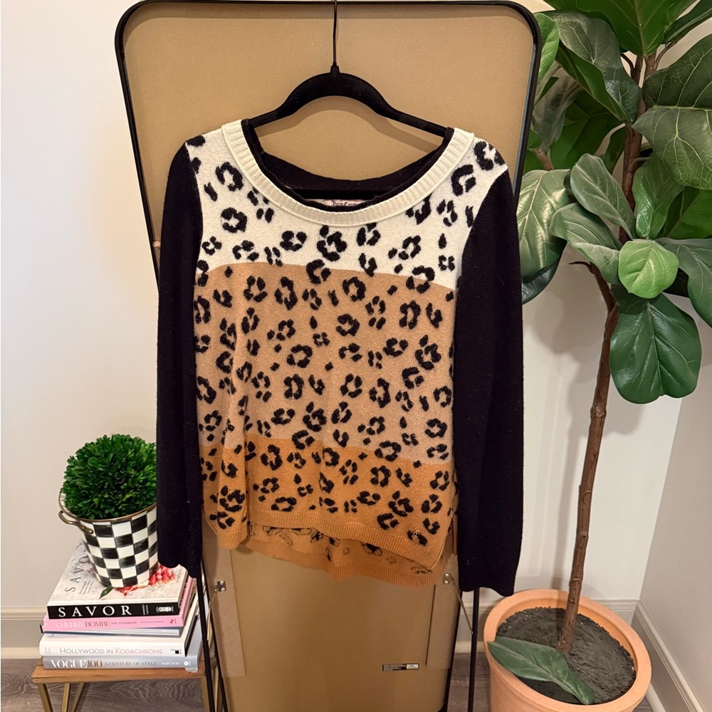 Juicy Couture Leopard Print Sweater